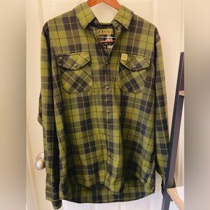 DIXXON Olive and Black NOVESKE Rifleworks Plaid Shirt